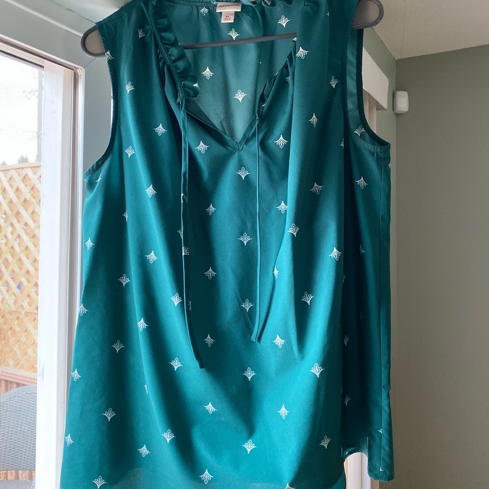 Green blouse